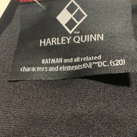 DC Comics Harley Quinn Red Black and Red Ruffle Bikini Bottoms Size M NWOT - Picture 3 of 4